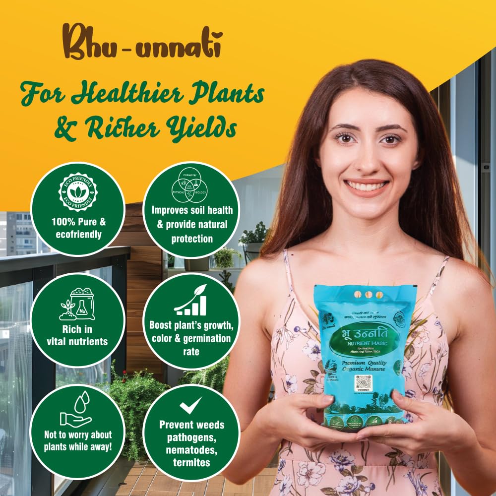BhuUnnati Nutrient Magic | 4 Kg Value Pack (4 x 1 Kg) | Best for Balcony & Terrace Gardens - Image 4