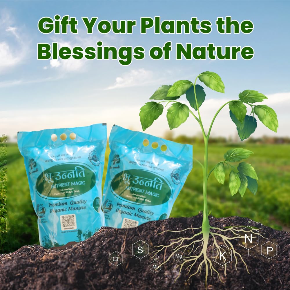 BhuUnnati Nutrient Magic | 4 Kg Value Pack (4 x 1 Kg) | Best for Balcony & Terrace Gardens - Image 3
