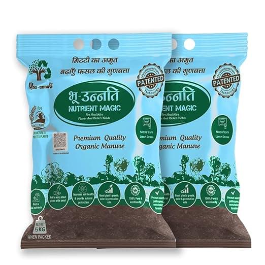 Bhu-unnati Nutrient Magic Organic Manure for Soil Rejuvenation & Plant Health | Combo Pack 10 Kg (2 x 5 Kg)